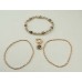 Bracelet  (Smoky Quarz- brown/ 925 Silver rose gold-plated)